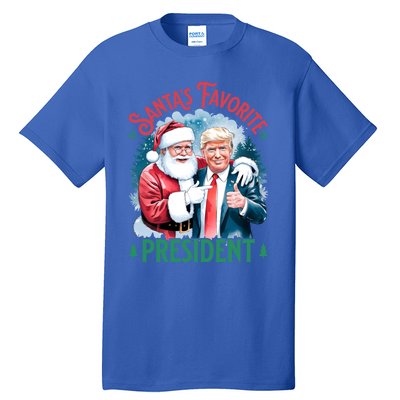 Santas Favorite President Donald Pro Trump 2024 Christmas Gift Tall T-Shirt