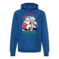 Santas Favorite President Donald Pro Trump 2024 Christmas Gift Premium Hoodie