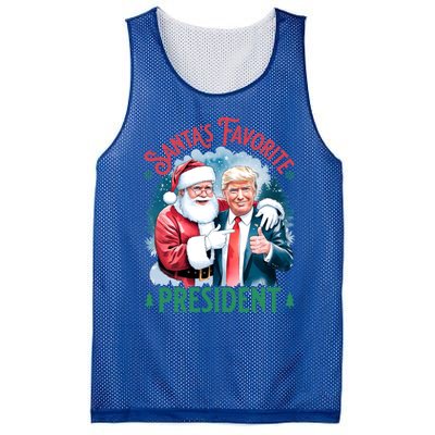 Santas Favorite President Donald Pro Trump 2024 Christmas Gift Mesh Reversible Basketball Jersey Tank