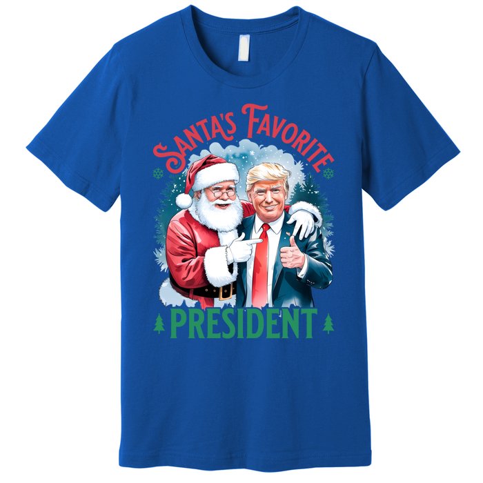 Santas Favorite President Donald Pro Trump 2024 Christmas Gift Premium T-Shirt