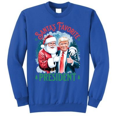 Santas Favorite President Donald Pro Trump 2024 Christmas Gift Tall Sweatshirt