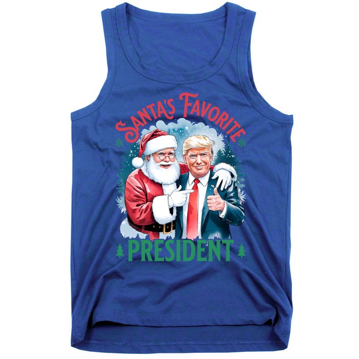 Santas Favorite President Donald Pro Trump 2024 Christmas Gift Tank Top