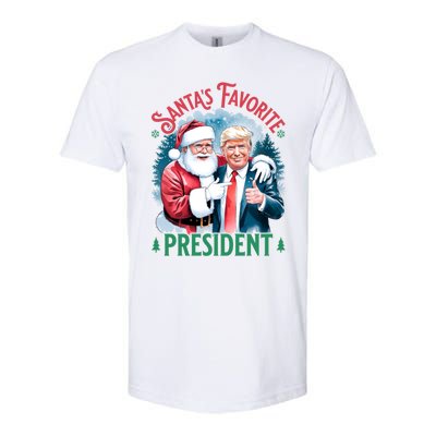 Santas Favorite President Donald Pro Trump 2024 Christmas Gift Softstyle CVC T-Shirt