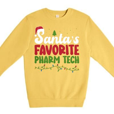 Santa Favorite Pharm Tech Christmas Pharmaceutical Technology Premium Crewneck Sweatshirt