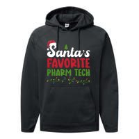 Santa Favorite Pharm Tech Christmas Pharmaceutical Technology Performance Fleece Hoodie