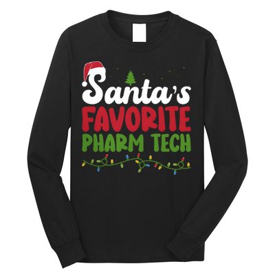 Santa Favorite Pharm Tech Christmas Pharmaceutical Technology Long Sleeve Shirt