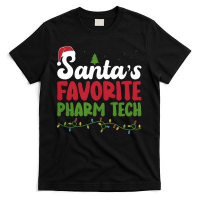 Santa Favorite Pharm Tech Christmas Pharmaceutical Technology T-Shirt