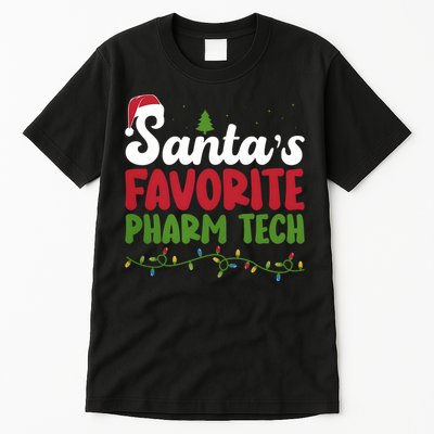 Santa Favorite Pharm Tech Christmas Pharmaceutical Technology Tall T-Shirt