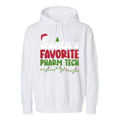 Santa Favorite Pharm Tech Christmas Pharmaceutical Technology Garment-Dyed Fleece Hoodie