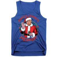 SantaS Favorite President Trump Christmas Pajama Tank Top