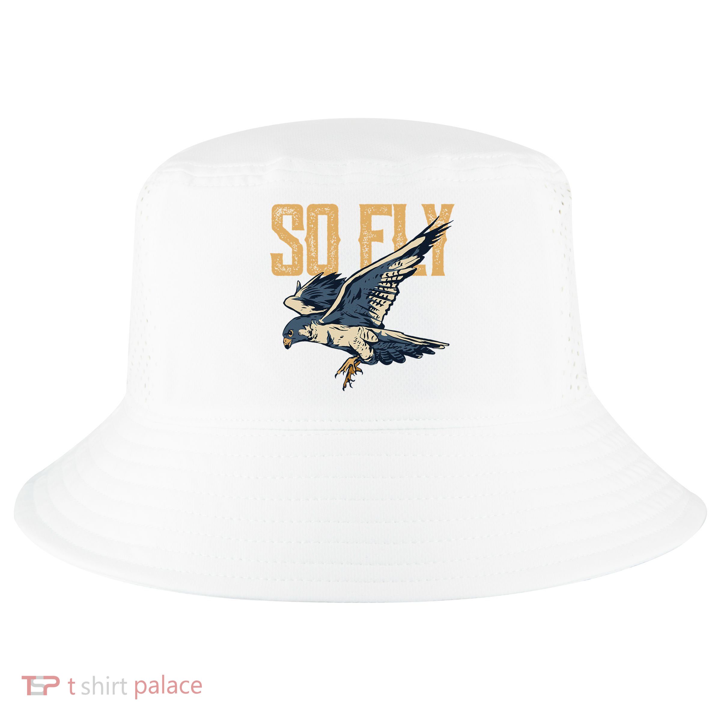 So Fly Peregrine Falcon Birding Ornithologists Cool Comfort Performance Bucket Hat