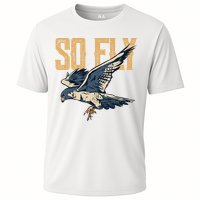 So Fly Peregrine Falcon Birding Ornithologists Cooling Performance Crew T-Shirt