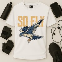 So Fly Peregrine Falcon Birding Ornithologists Cooling Performance Crew T-Shirt