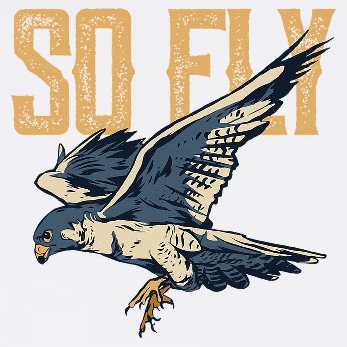 So Fly Peregrine Falcon Birding Ornithologists Cooling Performance Crew T-Shirt