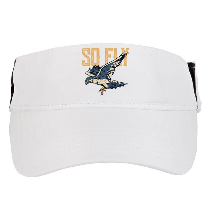 So Fly Peregrine Falcon Birding Ornithologists Adult Drive Performance Visor