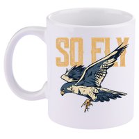 So Fly Peregrine Falcon Birding Ornithologists 11oz C Handle Ceramic Mug