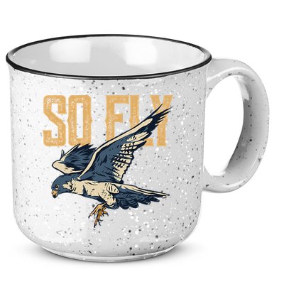 So Fly Peregrine Falcon Birding Ornithologists 15oz Campfire Ceramic Mug