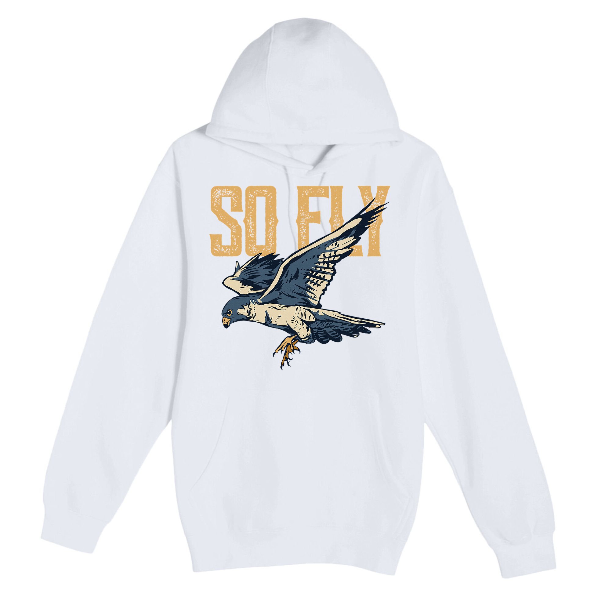 So Fly Peregrine Falcon Birding Ornithologists Premium Pullover Hoodie