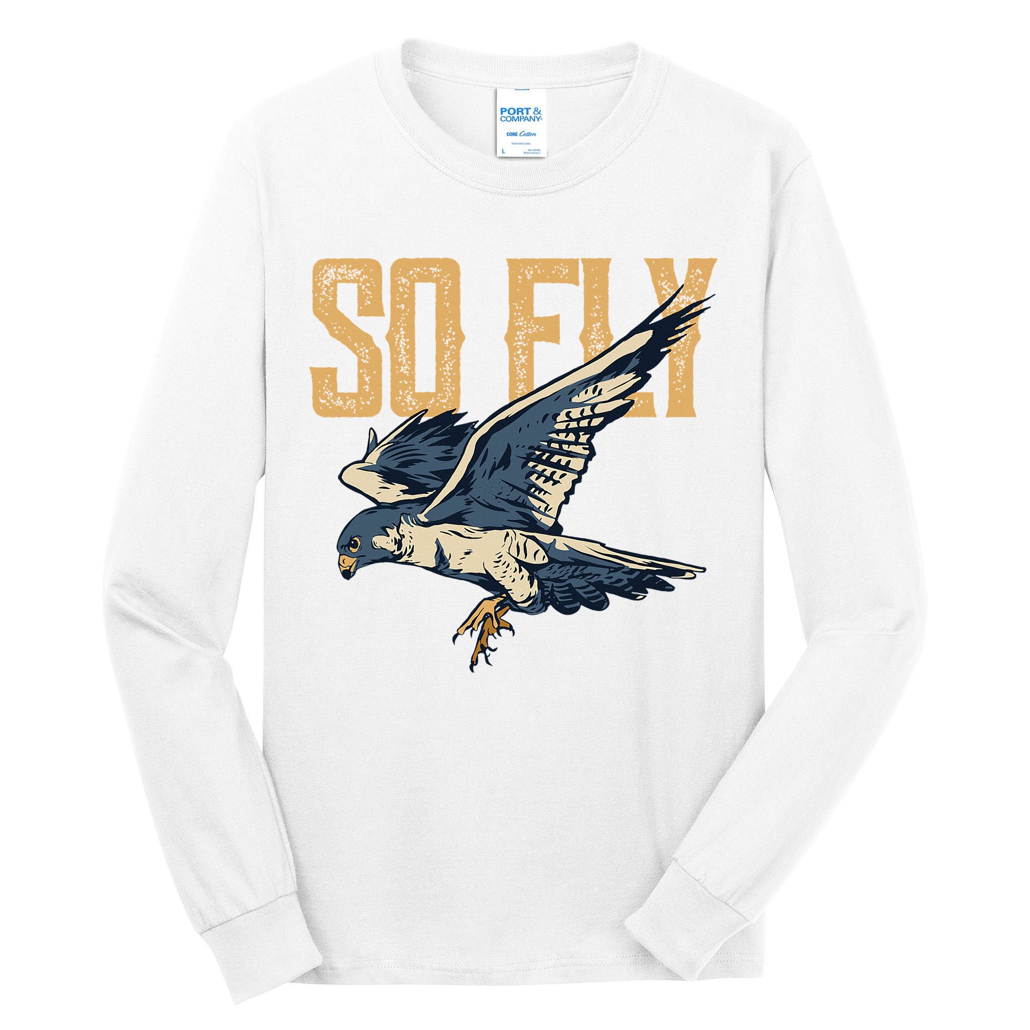 So Fly Peregrine Falcon Birding Ornithologists Tall Long Sleeve T-Shirt