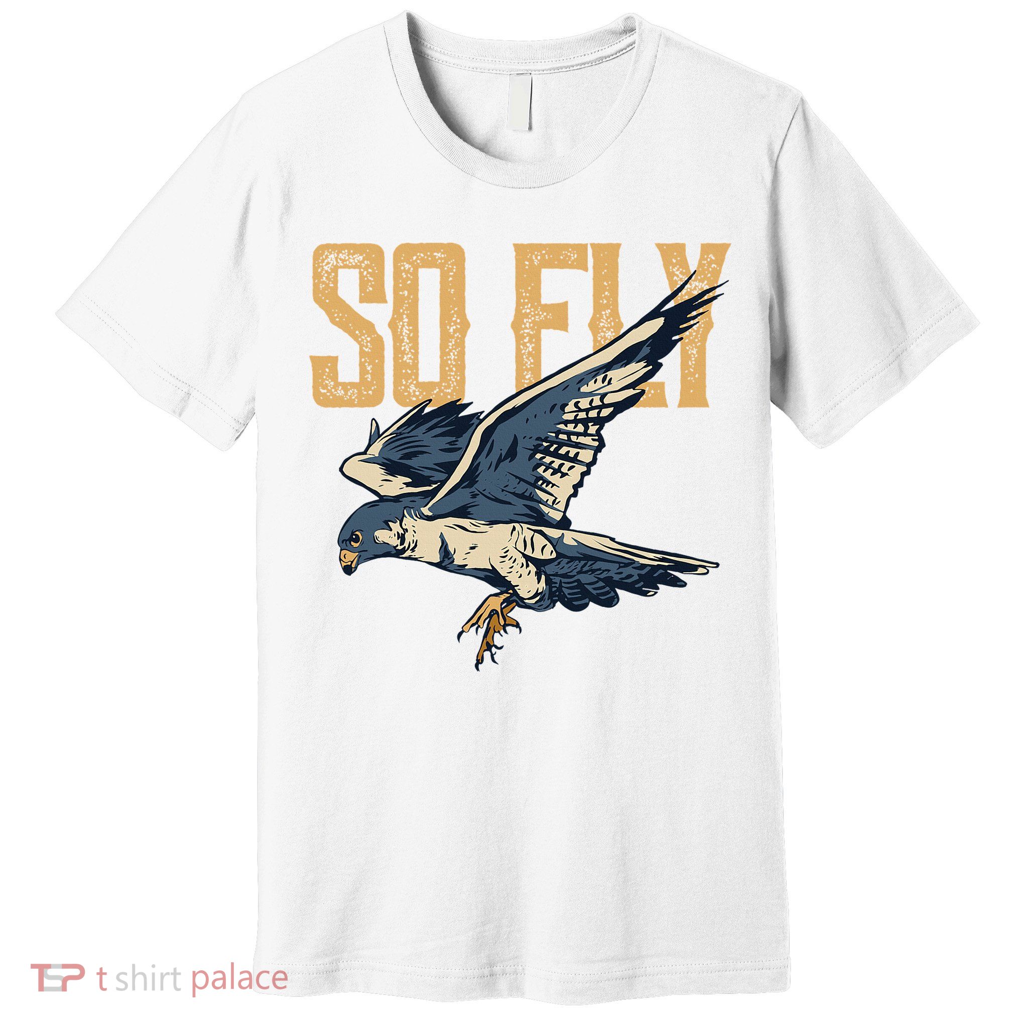 So Fly Peregrine Falcon Birding Ornithologists Premium T-Shirt