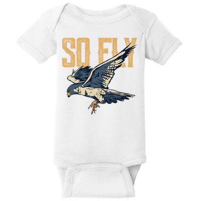 So Fly Peregrine Falcon Birding Ornithologists Baby Bodysuit