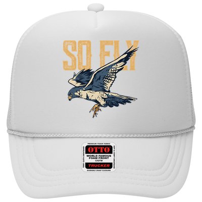 So Fly Peregrine Falcon Birding Ornithologists Trucker Hat