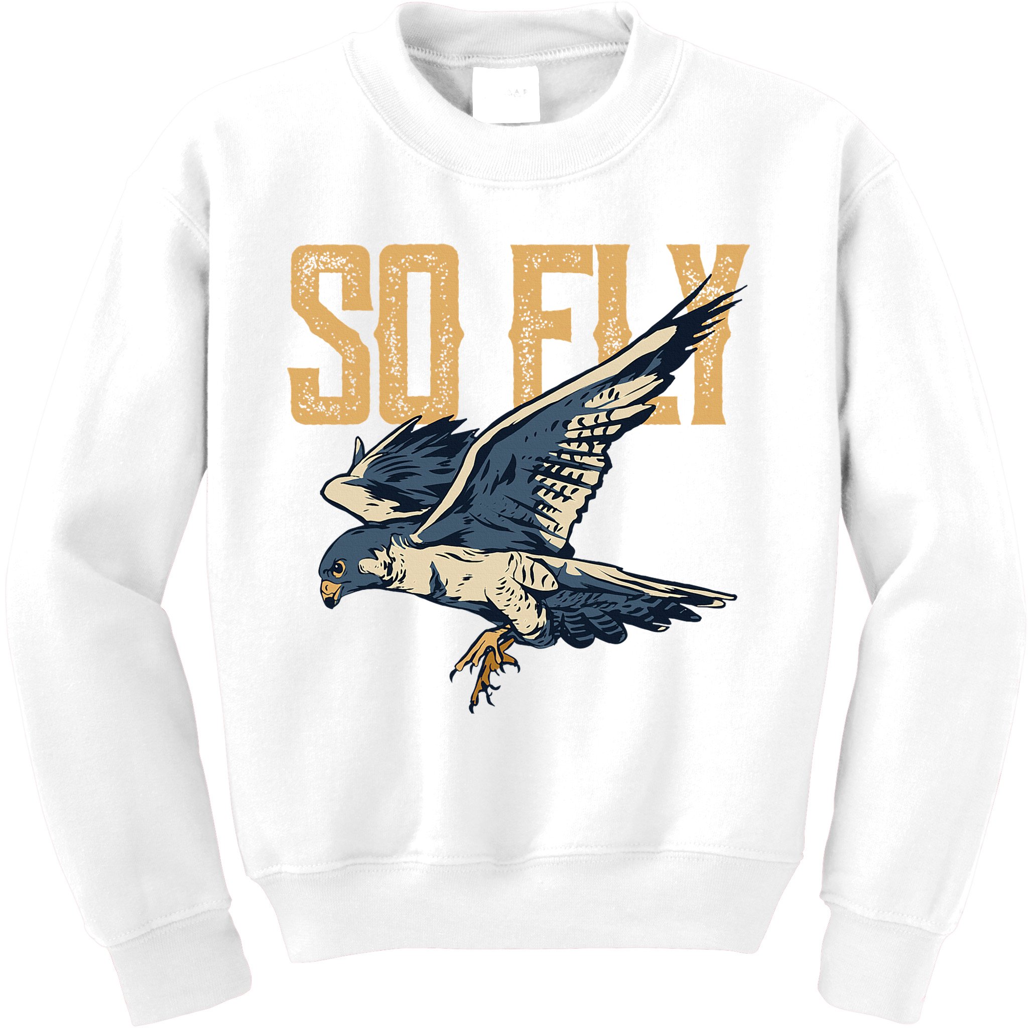 So Fly Peregrine Falcon Birding Ornithologists Kids Sweatshirt