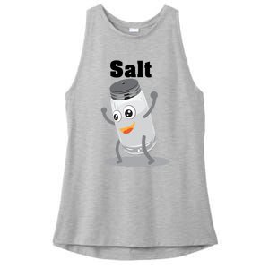 Salt Funny Power Matching Salt And Pepper Gift Ladies PosiCharge Tri-Blend Wicking Tank