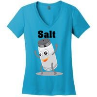 Salt Funny Power Matching Salt And Pepper Gift Women's V-Neck T-Shirt