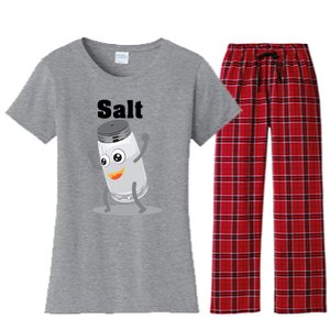 Salt Funny Power Matching Salt And Pepper Gift Women's Flannel Pajama Set