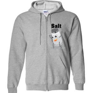 Salt Funny Power Matching Salt And Pepper Gift Full Zip Hoodie