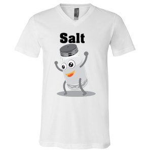 Salt Funny Power Matching Salt And Pepper Gift V-Neck T-Shirt