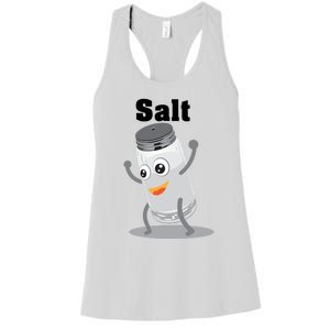 Salt Funny Power Matching Salt And Pepper Gift Women's Racerback Tank