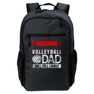 Sports Father Proud Volleyball Dad Will Yell Loudly Game Day Daily Commute Backpack