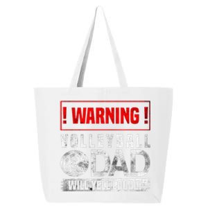 Sports Father Proud Volleyball Dad Will Yell Loudly Game Day 25L Jumbo Tote