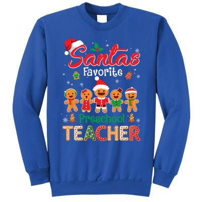 Santa's Favorite Preschool Teacher Cookie Xmas Hat Christmas Meaningful Gift Sweatshirt