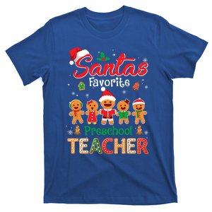 Santa's Favorite Preschool Teacher Cookie Xmas Hat Christmas Meaningful Gift T-Shirt