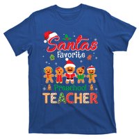 Santa's Favorite Preschool Teacher Cookie Xmas Hat Christmas Meaningful Gift T-Shirt