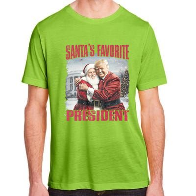 SantaS Favorite President Christmas Funny Trump Xmas Pajama Adult ChromaSoft Performance T-Shirt