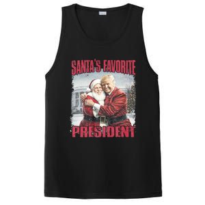 SantaS Favorite President Christmas Funny Trump Xmas Pajama PosiCharge Competitor Tank