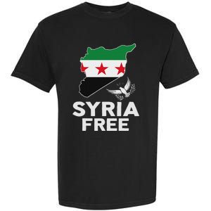 Syria Free Patriotic Syrian Map Liberation Peace Unity Home Garment-Dyed Heavyweight T-Shirt