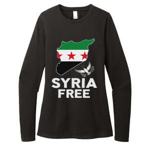 Syria Free Patriotic Syrian Map Liberation Peace Unity Home Womens CVC Long Sleeve Shirt