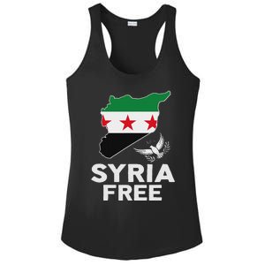 Syria Free Patriotic Syrian Map Liberation Peace Unity Home Ladies PosiCharge Competitor Racerback Tank