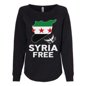 Syria Free Patriotic Syrian Map Liberation Peace Unity Home Womens California Wash Sweatshirt