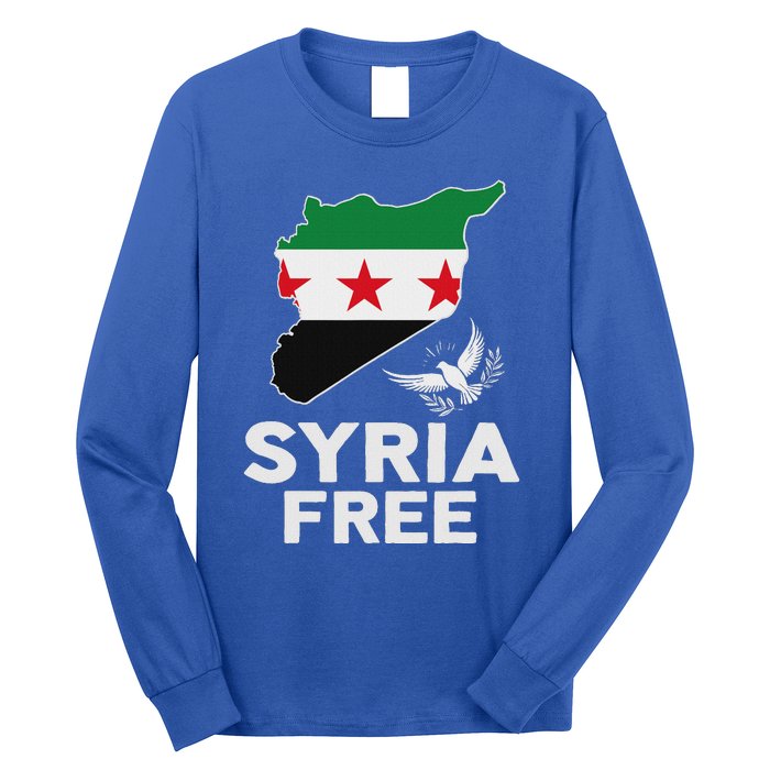 Syria Free Patriotic Syrian Map Liberation Peace Unity Home Long Sleeve Shirt