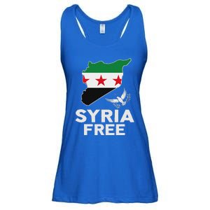 Syria Free Patriotic Syrian Map Liberation Peace Unity Home Ladies Essential Flowy Tank