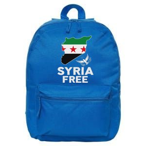 Syria Free Patriotic Syrian Map Liberation Peace Unity Home 16 in Basic Backpack