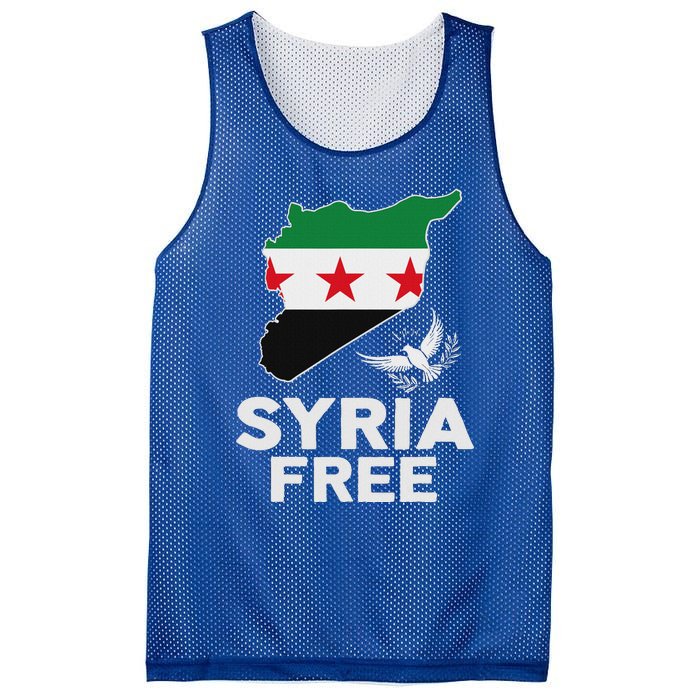 Syria Free Patriotic Syrian Map Liberation Peace Unity Home Mesh Reversible Basketball Jersey Tank