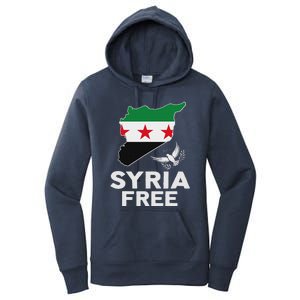 Syria Free Patriotic Syrian Map Liberation Peace Unity Home Women's Pullover Hoodie