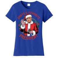 Santas Favorite President Trump Christmas Pajama Holiday Women's T-Shirt